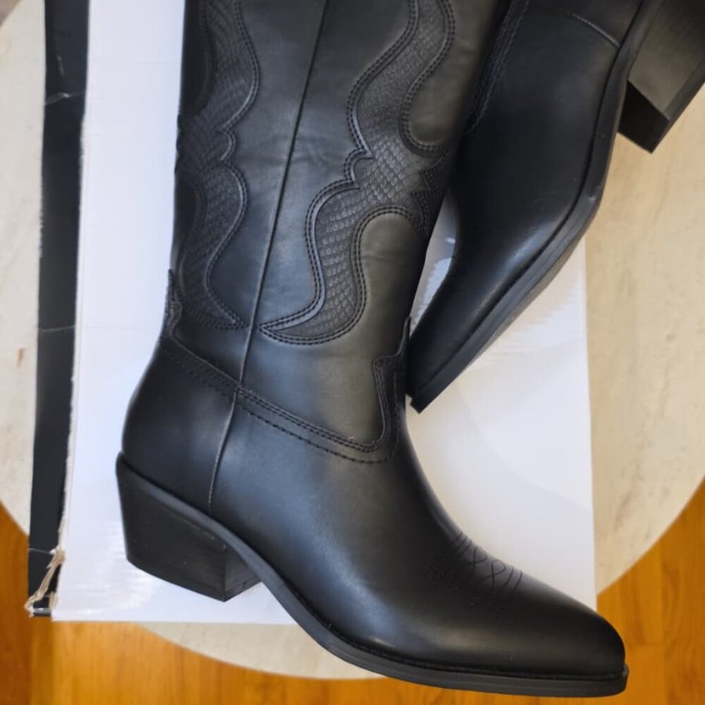 Nine West Women's Cwyft Mid Calf Boot Size 9 - Picture 4 of 4